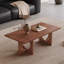 Table basse de style noyer Wabi-sabi