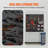 Slatwall Panels, 4 ft x 2 ft Black Garage Wall Panels 24"H x 48"L (Set of 2 Panels), Heavy-Duty Garage Wall Organizer Panels Display for Retail Store, Garage Wall, and Craft Storage Organization