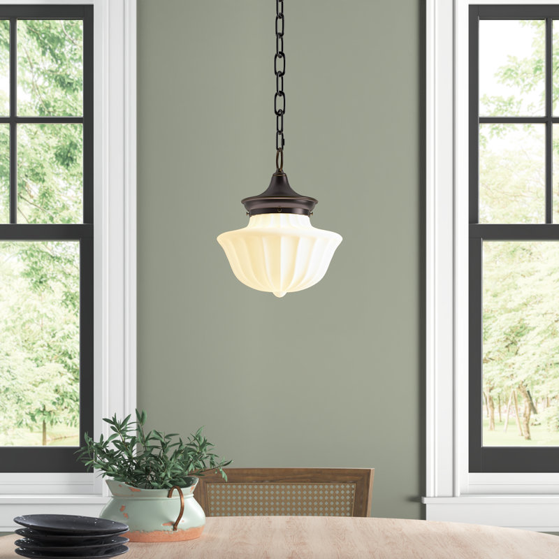 Maisie 1 - Light Single Pendant, Old Bronze, 65.25" H x 9" W