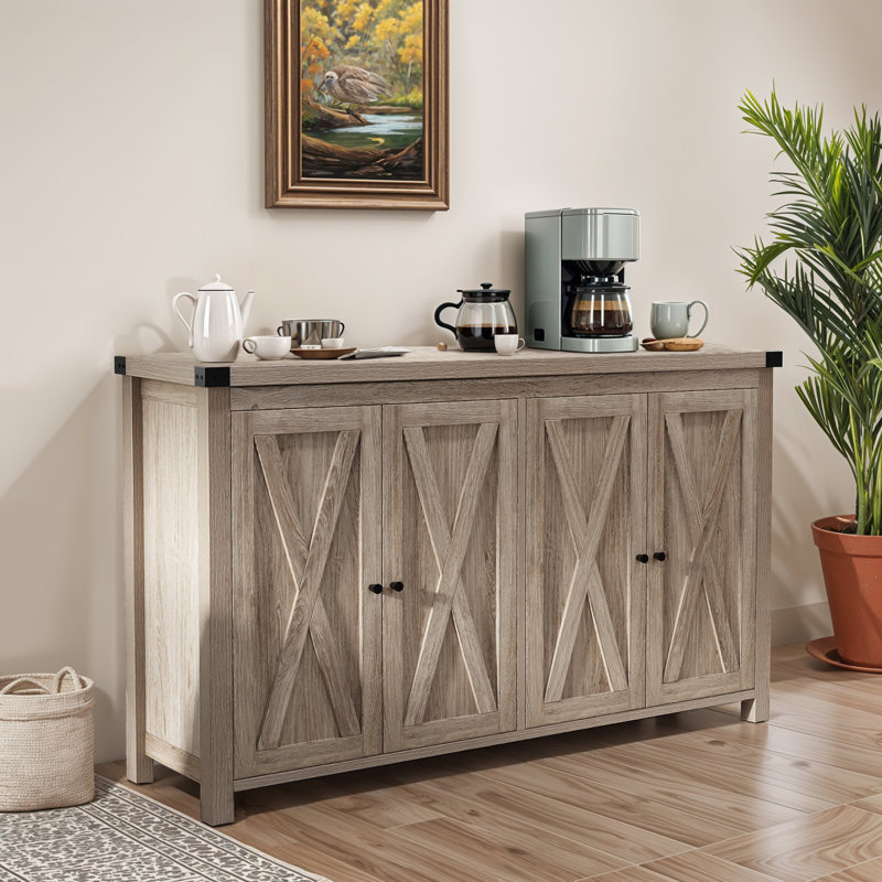 Armoire 4 portes Esai Esai, Gris