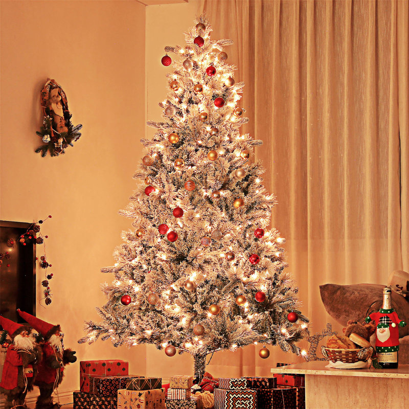 Arbre de Noël artificiel 7,5 pi pré-éclairé
