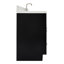 Meuble-lavabo simple autoportant de 67 po avec plateau en quartz blanc Hamlet-93068148