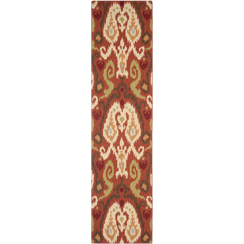 Chelsea Hand Hooked Wool Pile Oriental Rug, Runner 2'6" x 10'