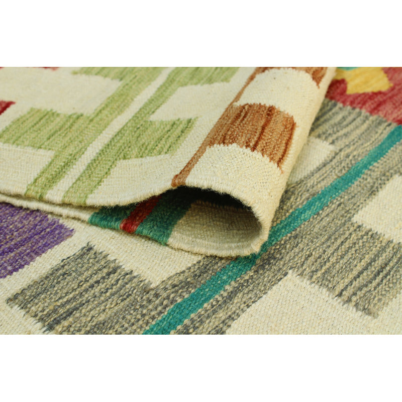 Modern Flatweave Lang Red Rug