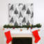 Arbre de Noël brun, reproduction d’art sur toile tendue-1258843182