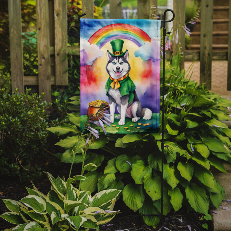Drapeau de jardin double face en polyester H 15,5 po x l 11,25 po St Patrick's Day