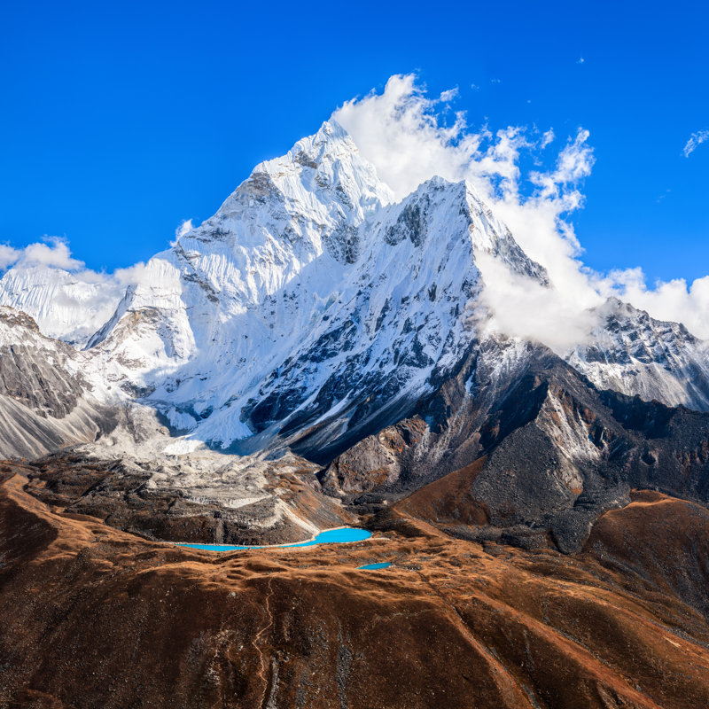 Mount Ama Dablam In Himalayas 79Mpix - Xxxxl Size by Hadynyah - Print, 76cm H x 76cm W