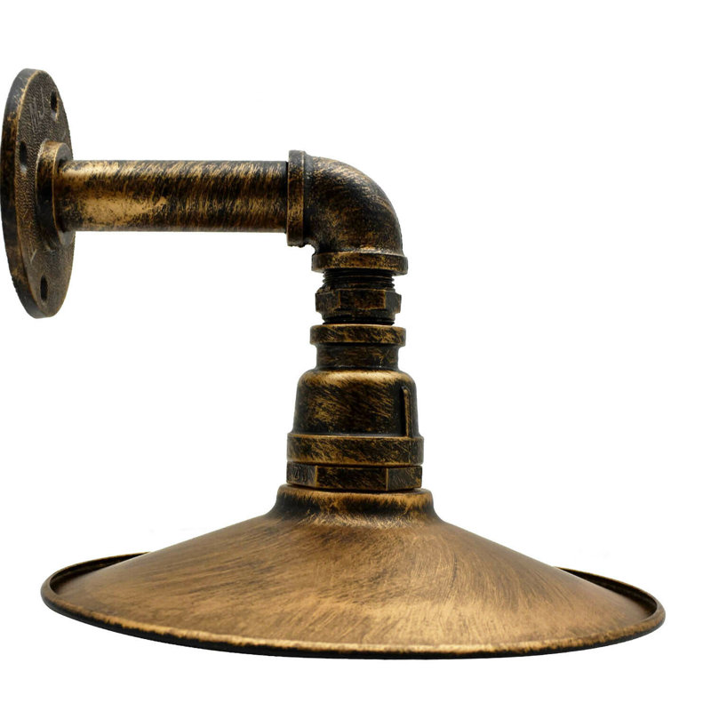 Horence Armed Sconce, Brushed Copper