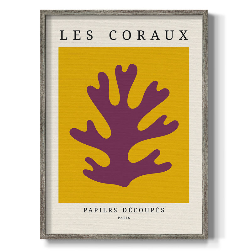 Matisse Ccclxx, reproduction d'art encadrée - bois massif, H 15 po x l 12 po