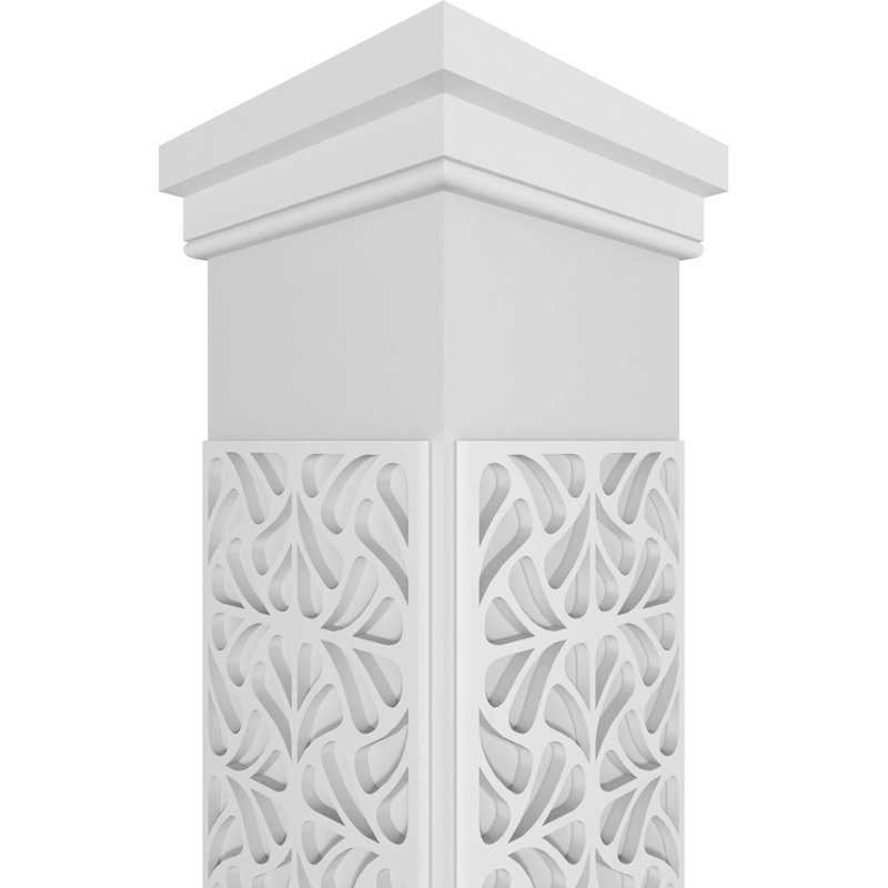 Colonne à motif cachemire carré non fuselé Craftsman Classic, H 96 po x l 7,625 po x P 7,625 po