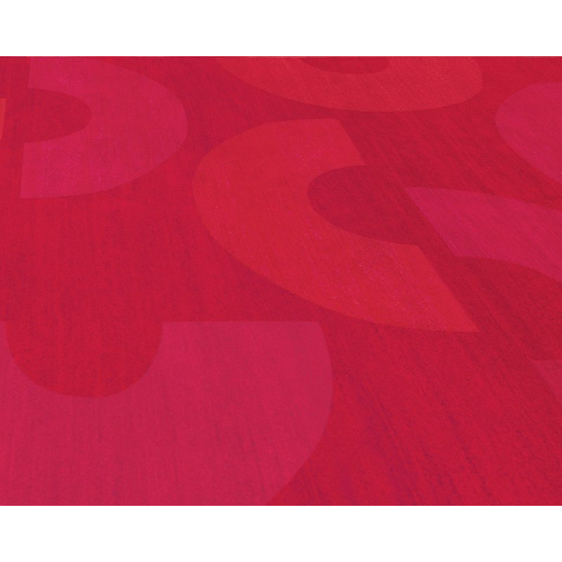 C Me Crimson Geometric Area Rug in Red, Rectangle 12' x 16'