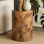 Table de bout cylindrique en bois massif
