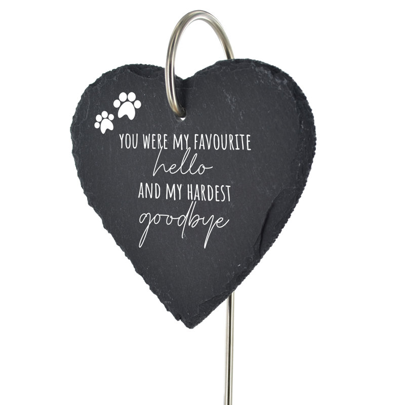 Bouthillier Waterproof Stone Animals Memorial Plaque/Stone