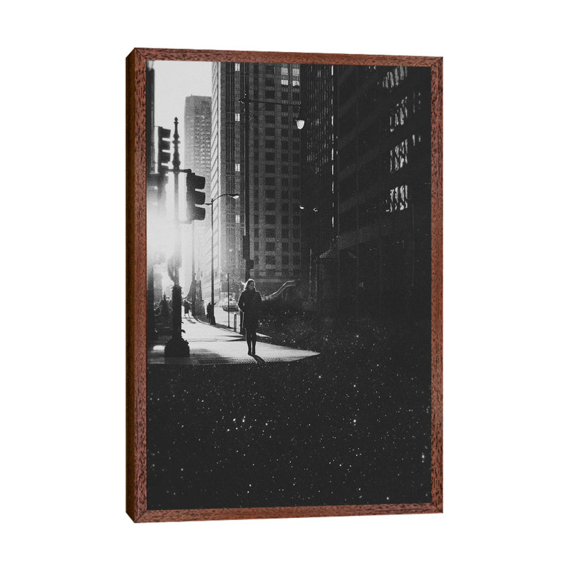 Everyday by Fran Rodriguez - Single Picture Frame Print on Canvas, Brown Framed