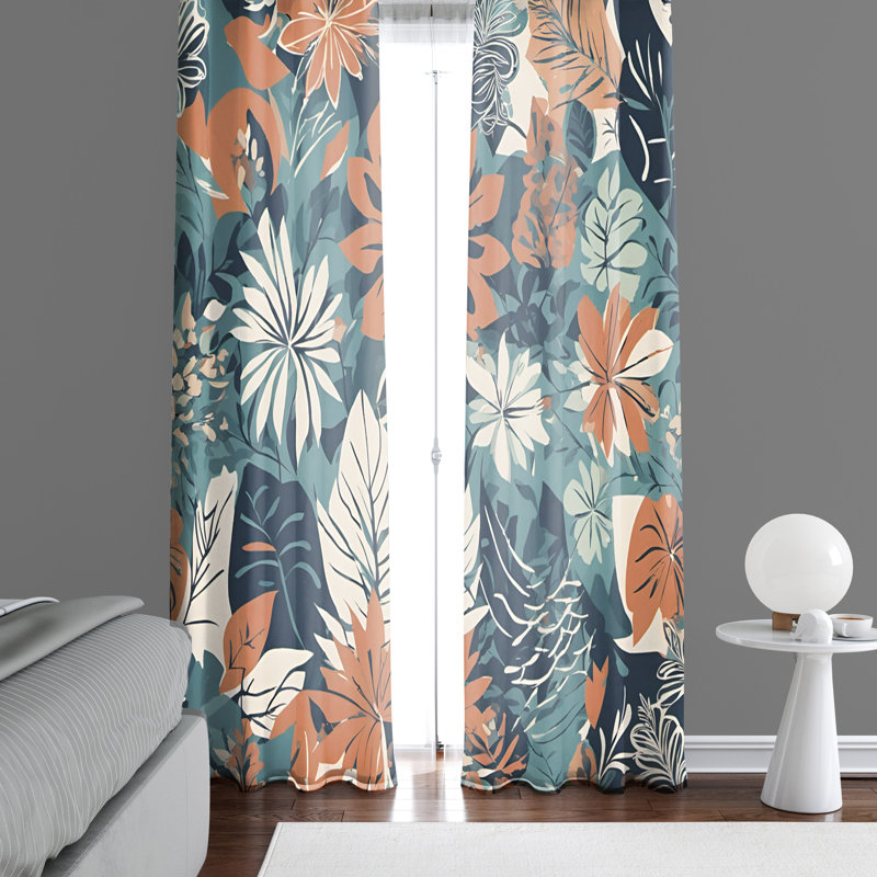 Semi Sheer Curtain Pair, 20" W x 52" L