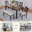 Ensemble de table de salle à manger 6 pièces avec banc, ensemble de table à manger en bois classique pour 6 personnes, ensemble de table de salle à manger 6 personnes Timeless Farmhouse