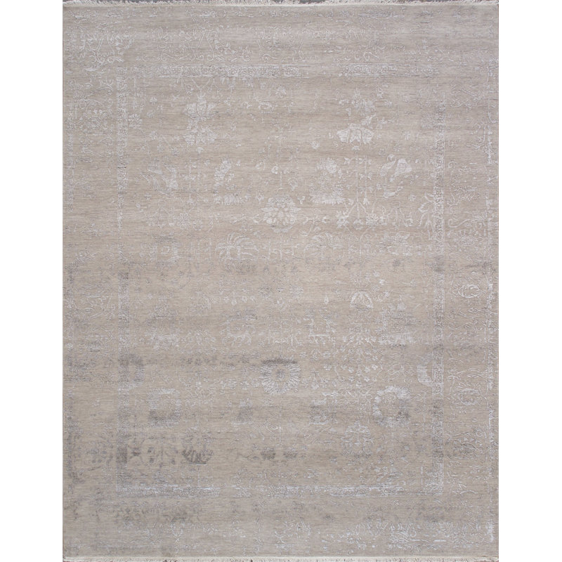 Transitional Silver/Gray Area Rug