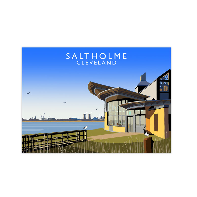 Saltholme Cleveland by Richard O'Neill - Print, 594 cm H x 814 cm W