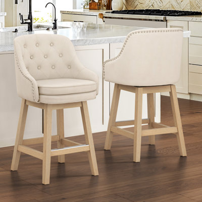 Tabouret de bar rembourré Chela