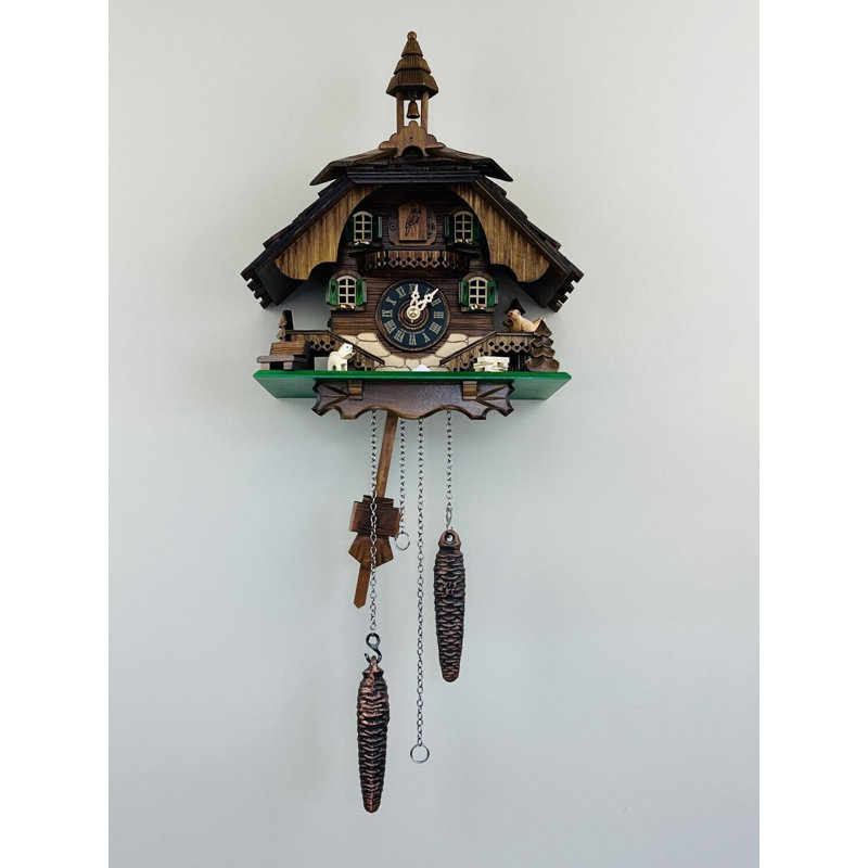  Quartz Cuckoo Clock with Hourly Cuckoo Call & 12 Melodies