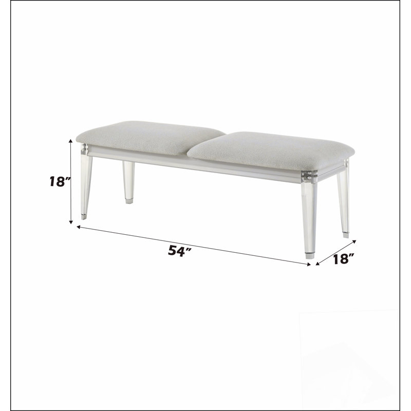 Banc de conception simple, confortable et durable, banc multifonctionnel, Gris clair