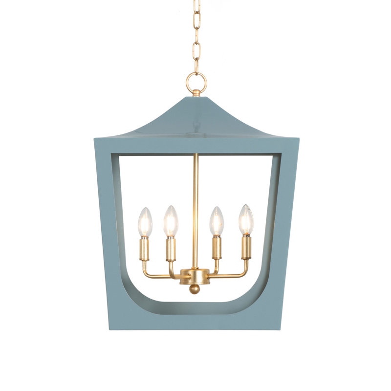 Wimble 4 - Light Chandelier, Blue