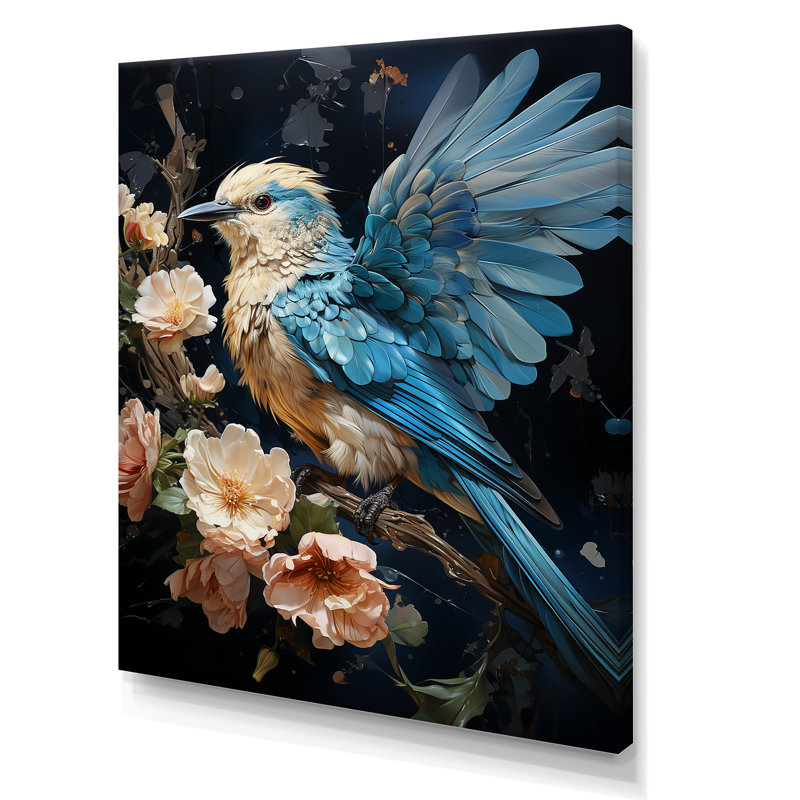Colibri vol de Sprites - Art mural colibri, Toile tendue, H 32 po x l 16 po x P 1 po