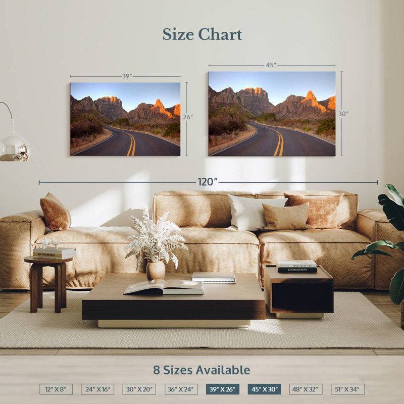 Mehar Texas Mountain Road, H 26 po x l 39 po