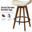Ensemble de 4 tabourets pivotants rembourrés Irizarry-696382749