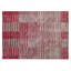 Tapis beige / rose en polyester tissé à la machine Aleid-560137961