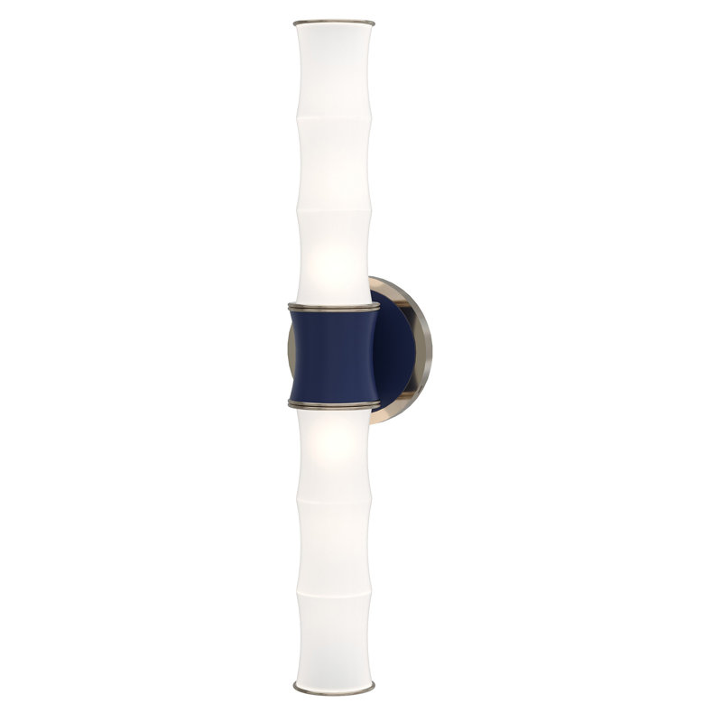 Kane 2 - Light Up/Down Wall Sconce, Matte Midnight Blue/Silver