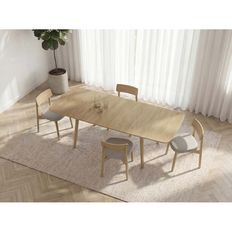 Baton Dining Upholstered Dining Chair, Microsuede Onyx, Seared Oak