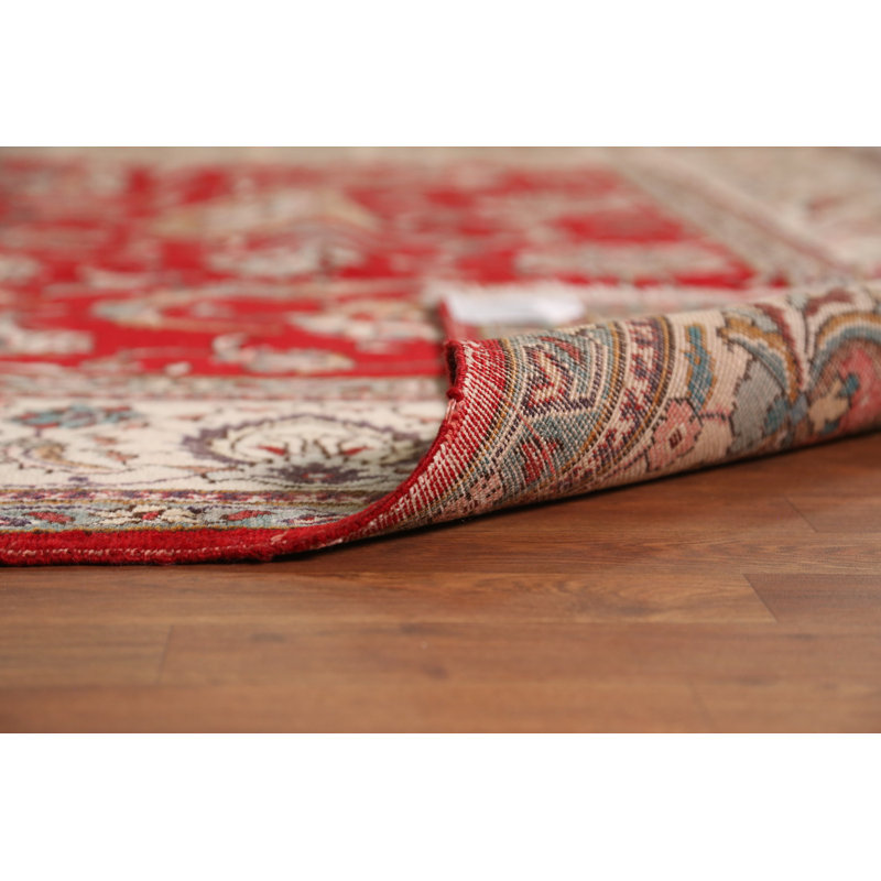 Tapis traditionnel rouge rétro 10 x 13