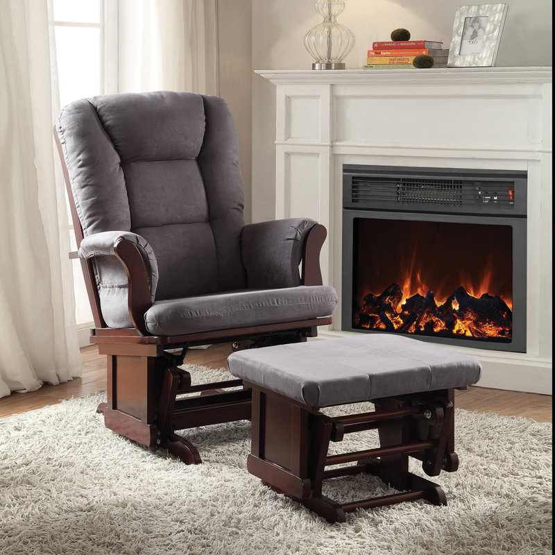 Fauteuil oscillant avec repose-pieds Cherry