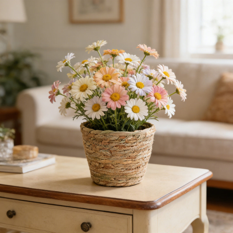 Woven Flower Pot Storage Basket
