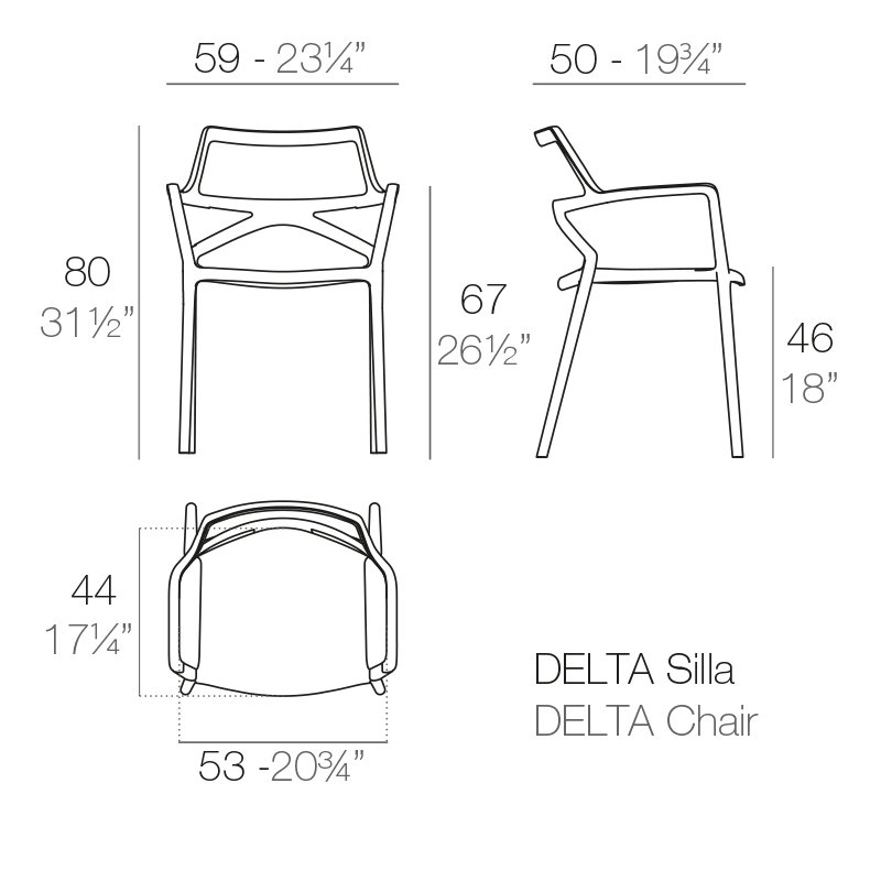 DELTA Chair (Indoor/Outdoor), White