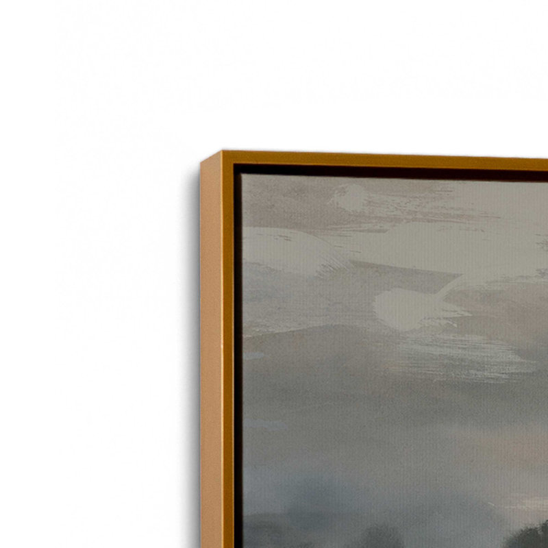 Impression sur toile «Dark Meadow Mood I» par June Erica Vess, H 12 po x l 16 po, Doré
