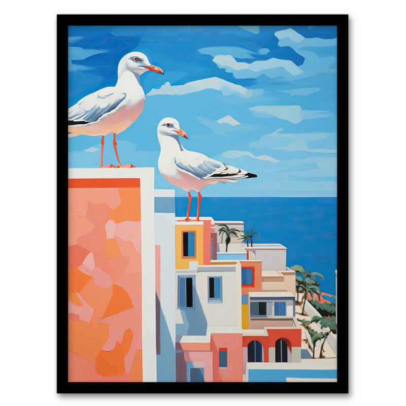 Neighbourhood Watch Seaside Birds - Single Picture Frame Print