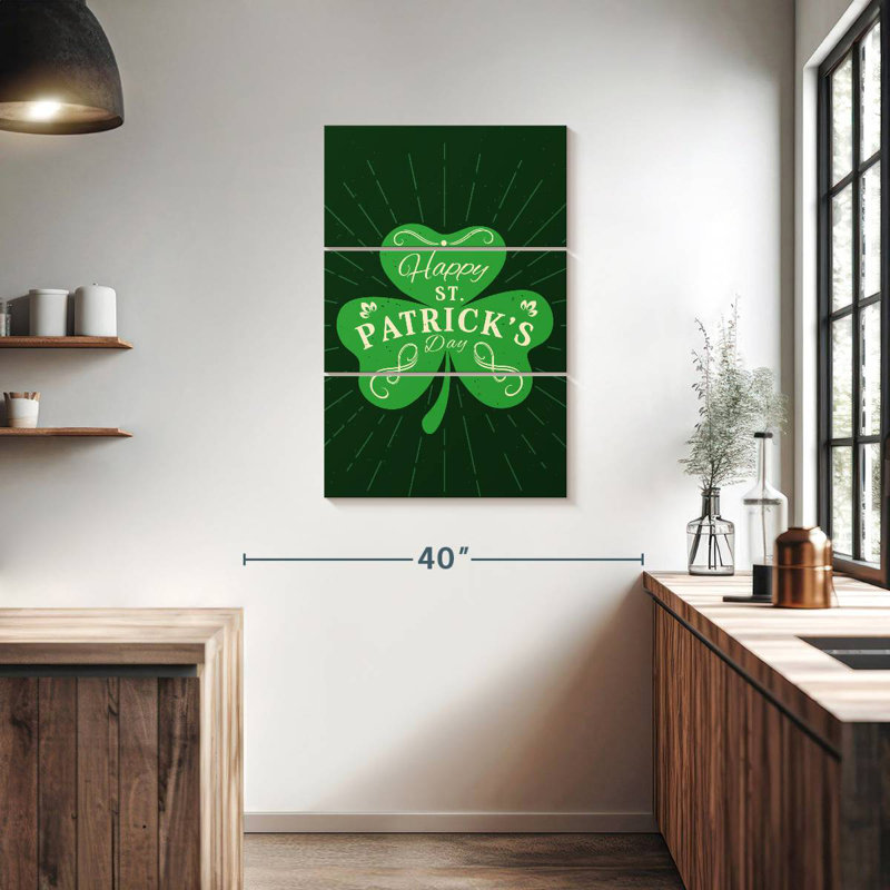 Lelend Happy St. Patrick's Day, H 38 po x l 24 po