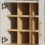Armoire de bar haute et arquée pour un rangement et une présentation élégants-1292039371