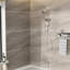 Pomme de douche 4,7 po et double douche à main 8 po, joint, ensemble de tête en plastique avec grande pomme de douche, 8 modes,