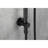 28-inch Slide Bar Handheld Shower With 59-inch Hose And Adjustable Height In Deep Black Color