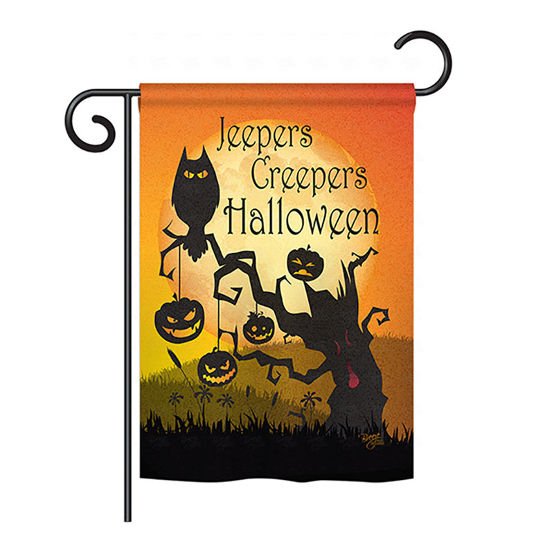 Drapeau de maison en polyester à 2 côtés jeepers de fluagers, H 40 po x l 28 po