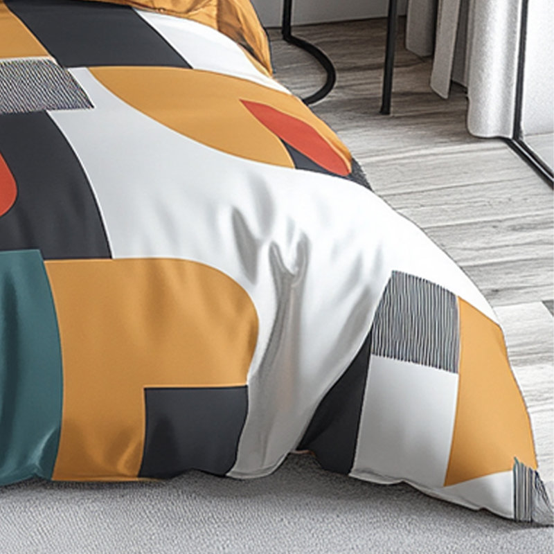 Modern Geometric Duvet