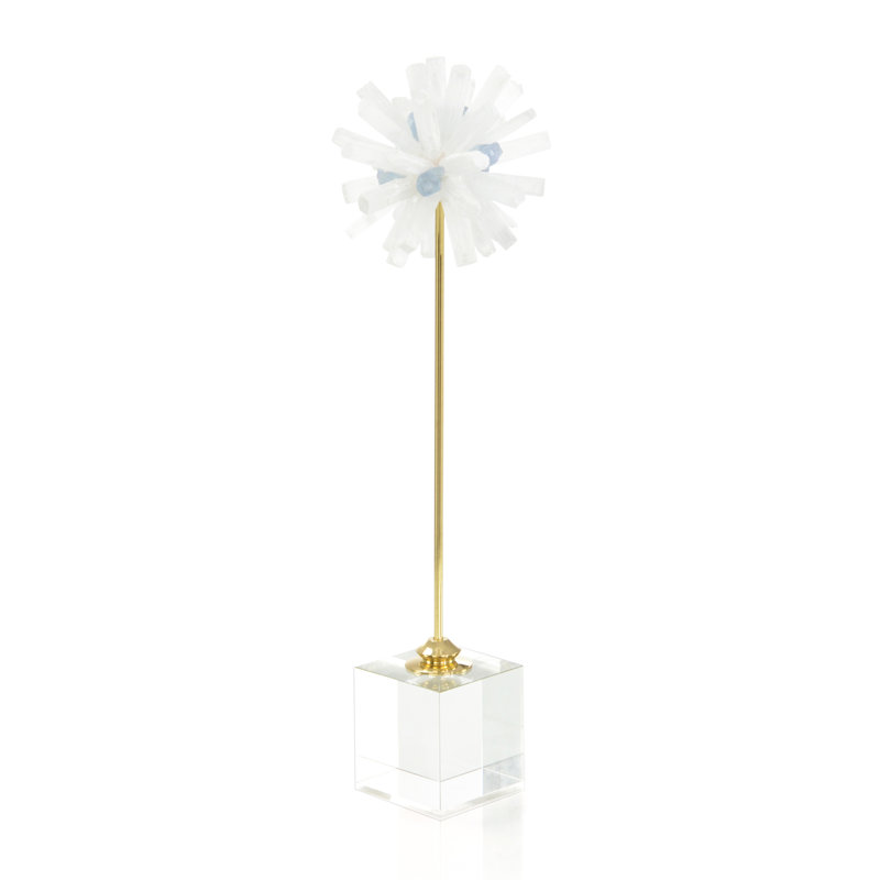 Sculpture Selenite Starburst I, H 19 po x l 4,75 po x P 4,75 po