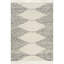 Tapis blanc cassé / gris anthracite à poils longs pour salon, chambre à coucher, salle à manger-1106937598