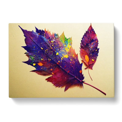 Paint Leaf Splash Vol.1 - Wrapped Canvas