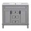 Meuble-lavabo moderne de 36 pouces avec lavabo supérieur, 2 portes à fermeture douce et beaucoup de rangement pour une conception élégante et fonctionnelle-616078211