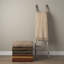 Jeté en coton tissé beige clair Kambal-129731701