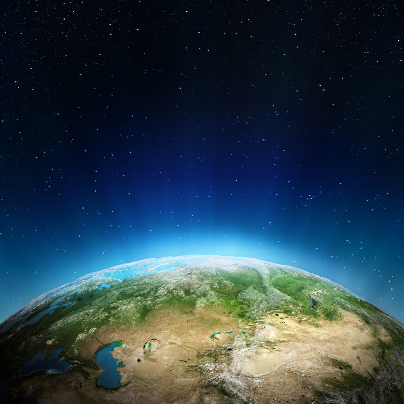 Russia From Space by 1xpert - Wrapped Canvas Print, 51cm H x 51cm W x 3.8cm D